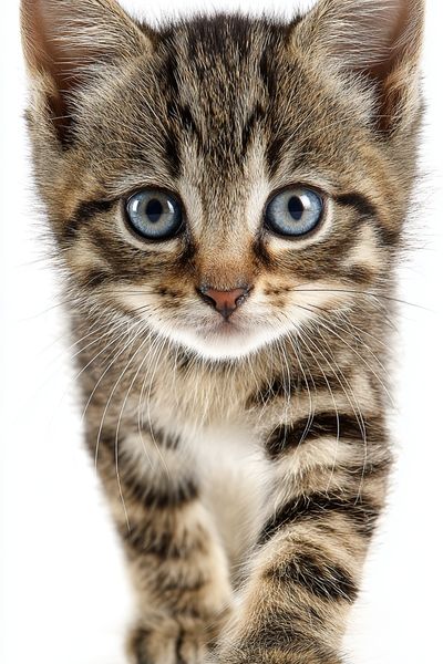 Tabby Kitten Portrait Poster.