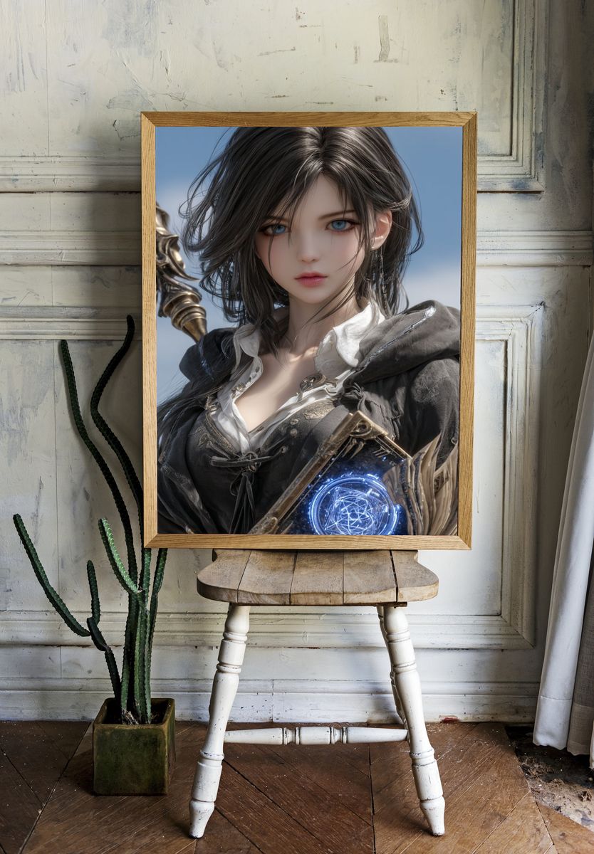 Mystic Sorceress Fantasy Print. — room view 1