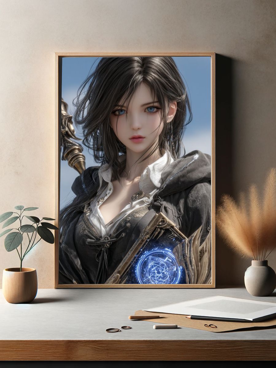 Mystic Sorceress Fantasy Print. — room view 2