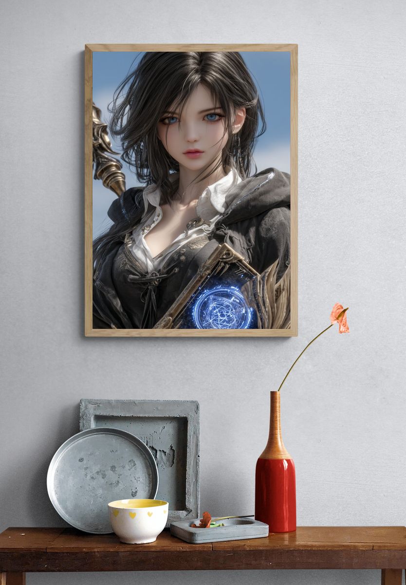 Mystic Sorceress Fantasy Print. — room view 3