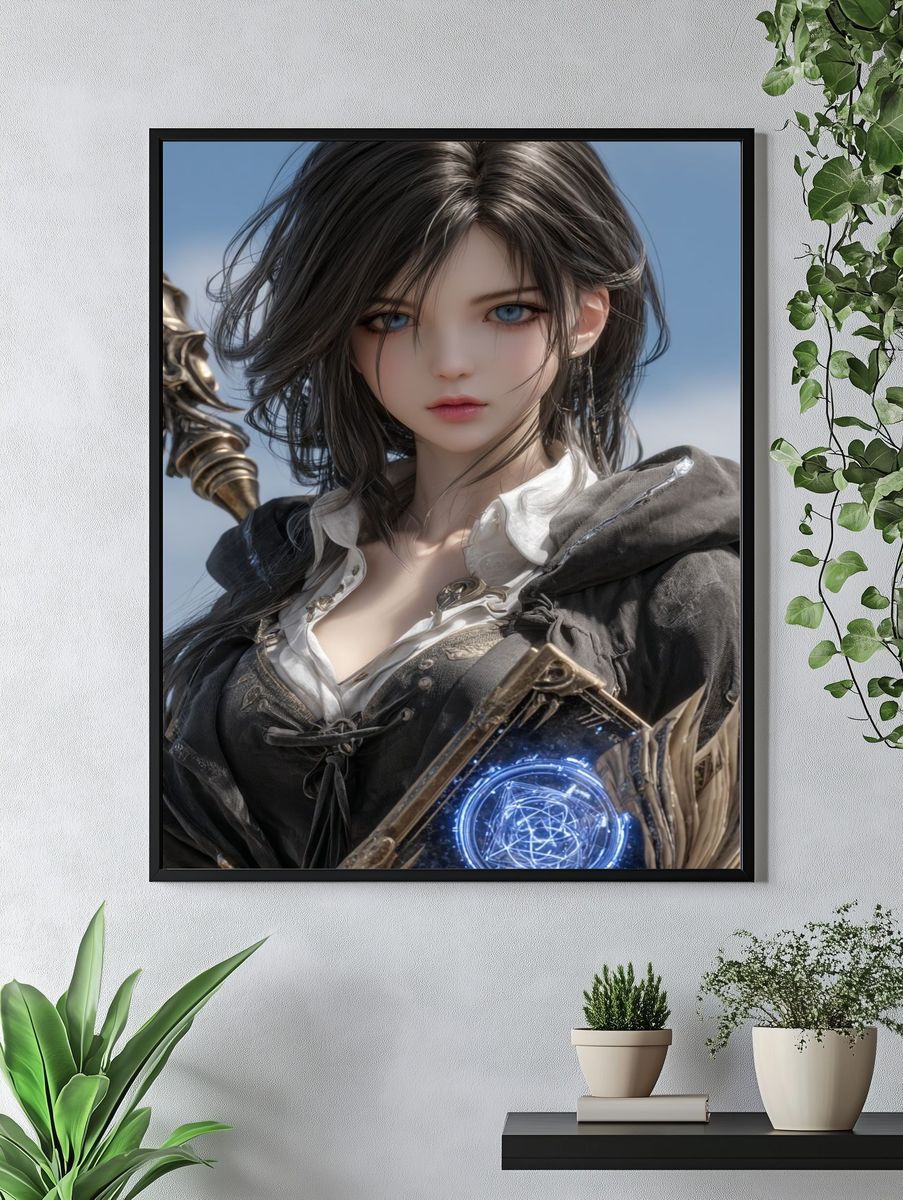 Mystic Sorceress Fantasy Print. — room view 4