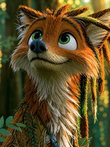 Forest Fox Portrait Poster. poster detail