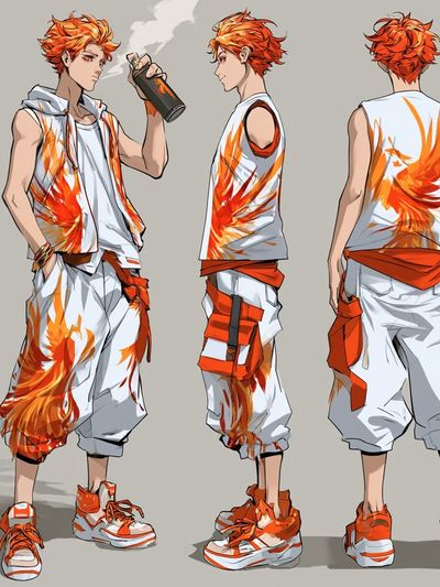 Anime Streetwear Character Poster.