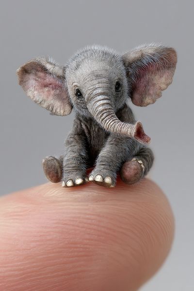 Tiny Elephant Photography Poster. poster
