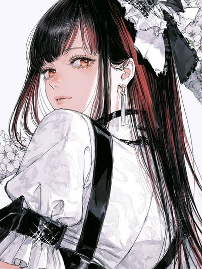 Cherry Blossom Girl Illustration Poster.
