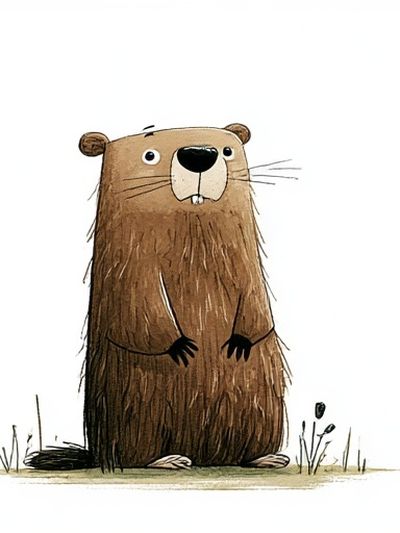 Cute Bear Illustration Poster. poster