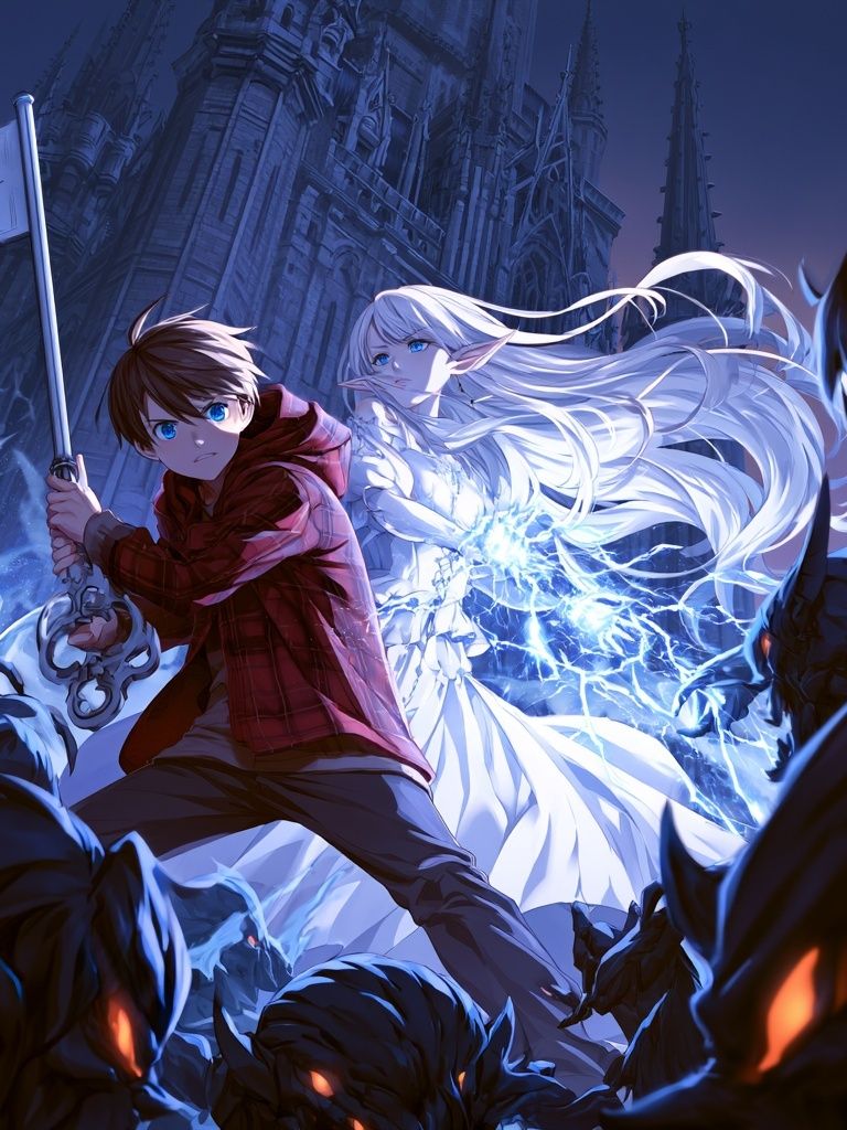 Fantasy Battle Scene Anime Poster. poster — anime art