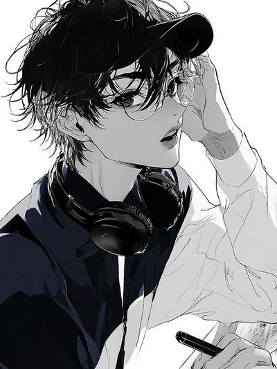 Anime DJ Portrait Poster.
