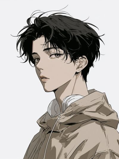 Anime Portrait — Digital Art Print.