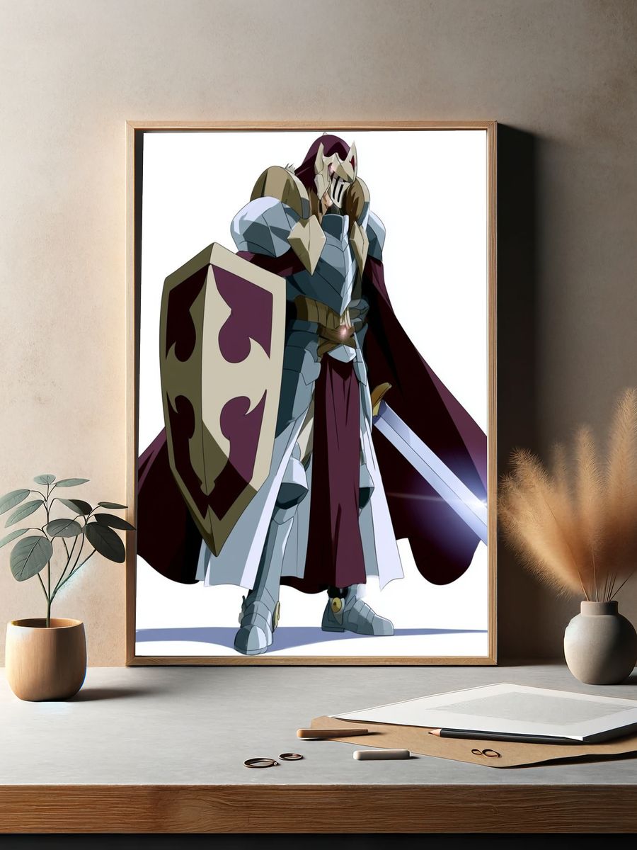 Armored Knight Anime Poster. — room view 2