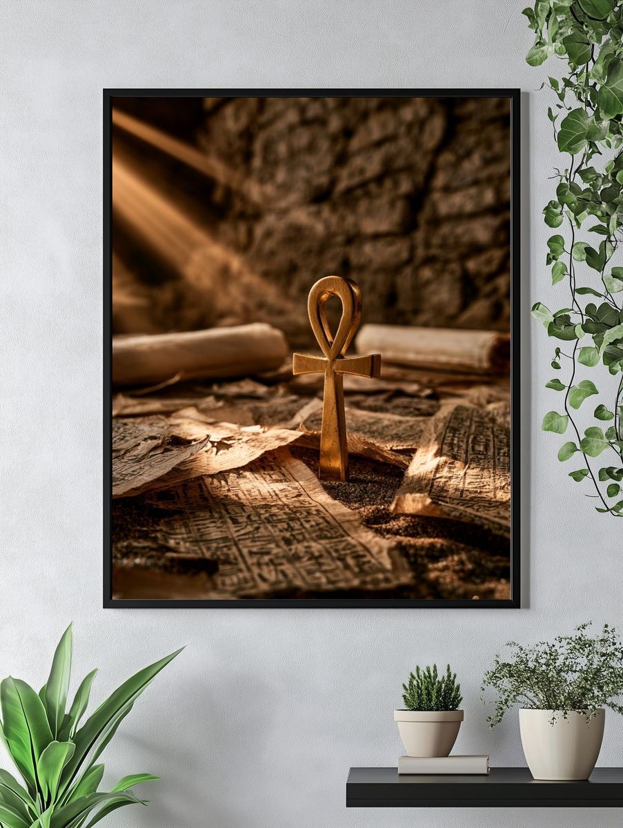 Ankh Symbol Photography Poster. — room view 4