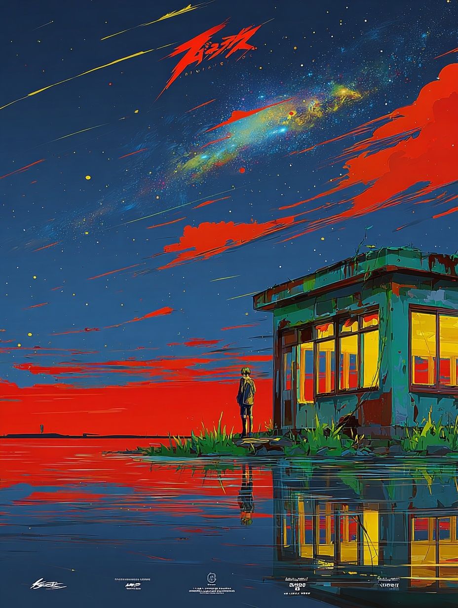 Anime Landscape — Digital Art Print. poster detail