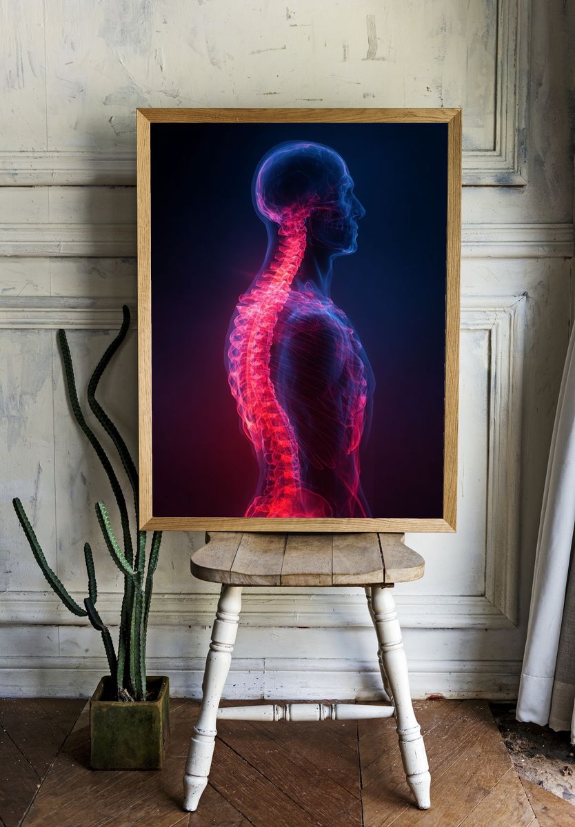 Human Anatomy — Digital Art Print. — room view 1