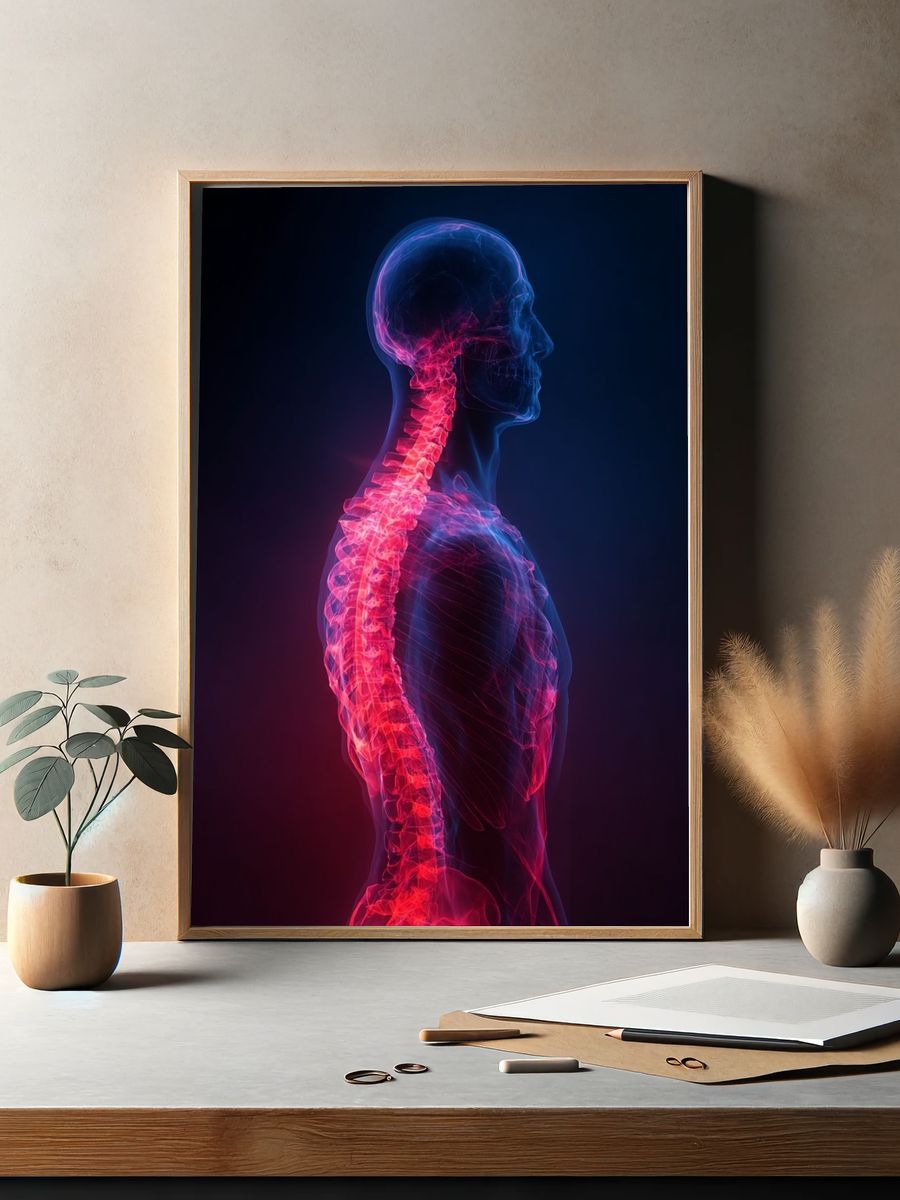 Human Anatomy — Digital Art Print. — room view 2