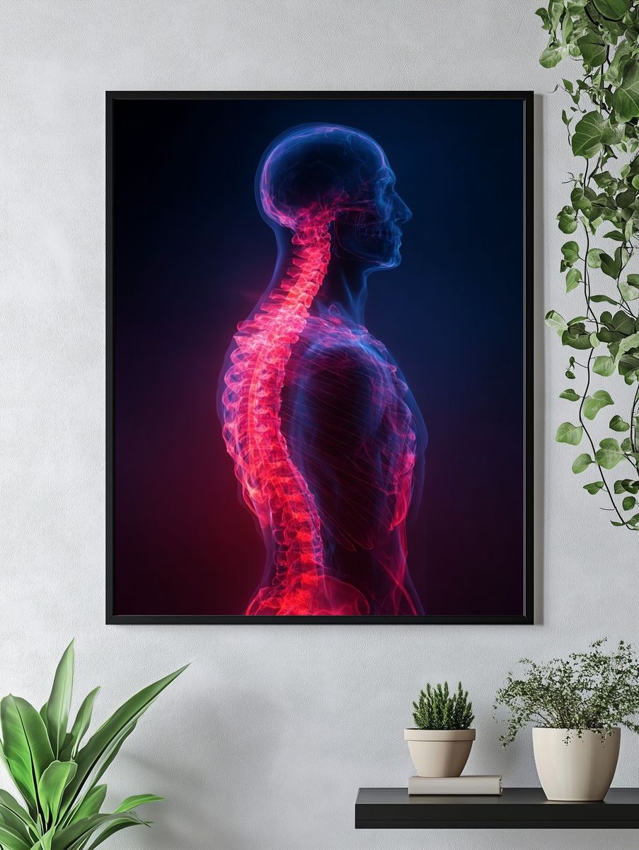 Human Anatomy — Digital Art Print. — room view 4