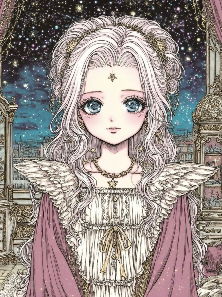 Celestial Girl — Anime Print. poster — anime art