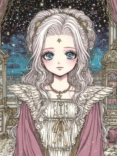 Celestial Girl — Anime Print. poster