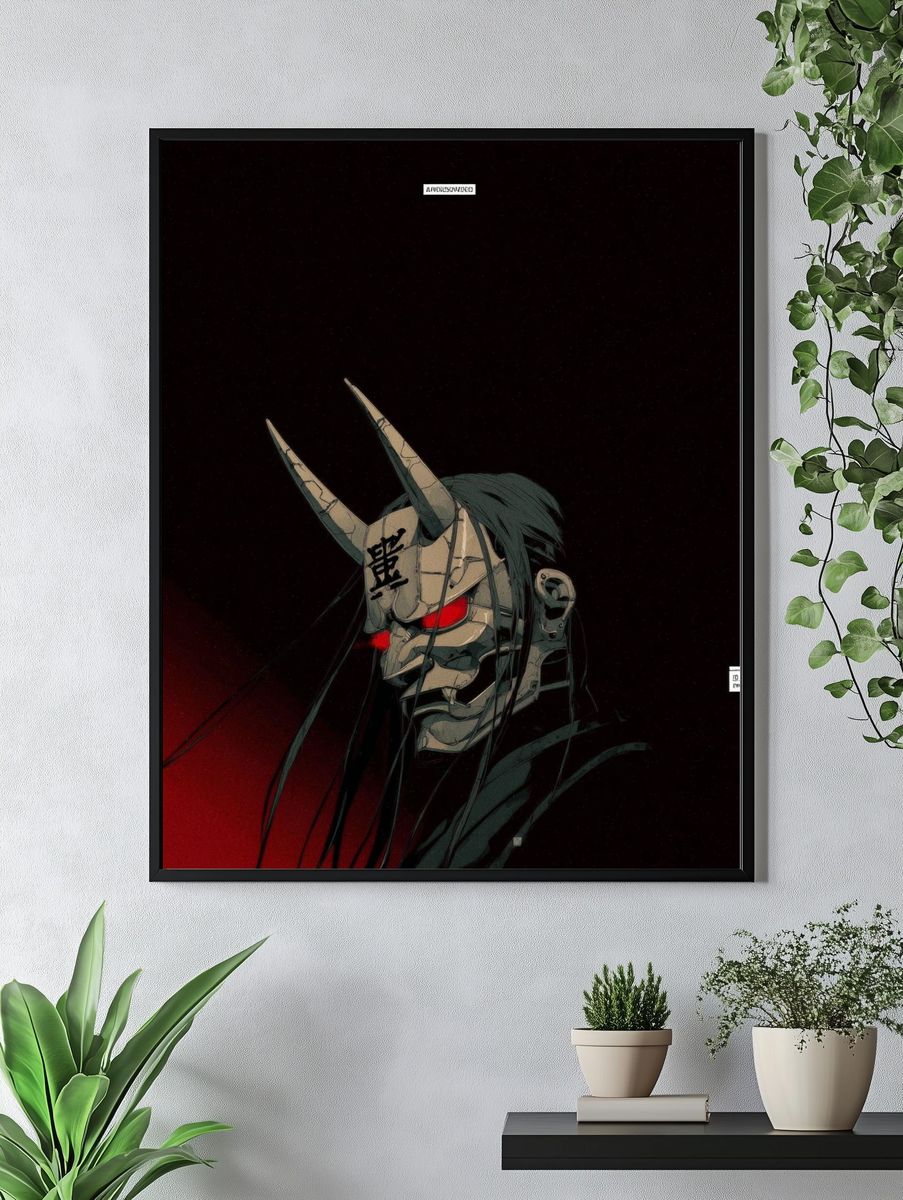 Demon Mask — Anime Print. — room view 4