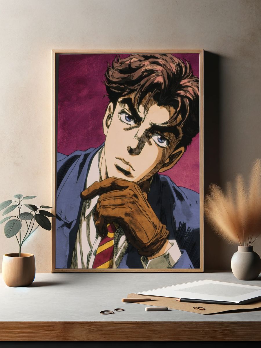 Stylish Character Portrait — Anime Print. — room view 2