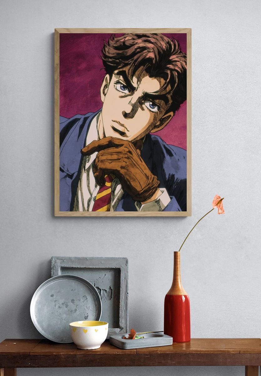 Stylish Character Portrait — Anime Print. — room view 3