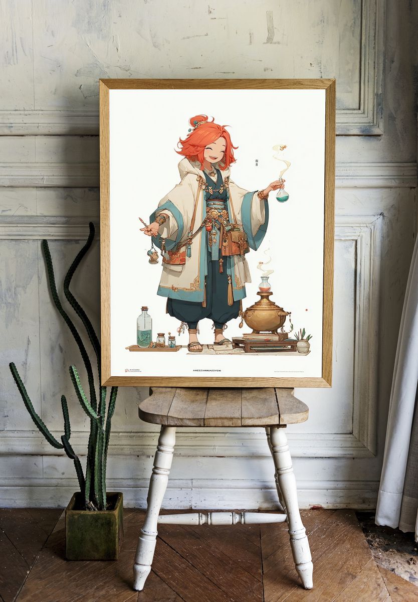 Charming Alchemist — Anime Print room preview