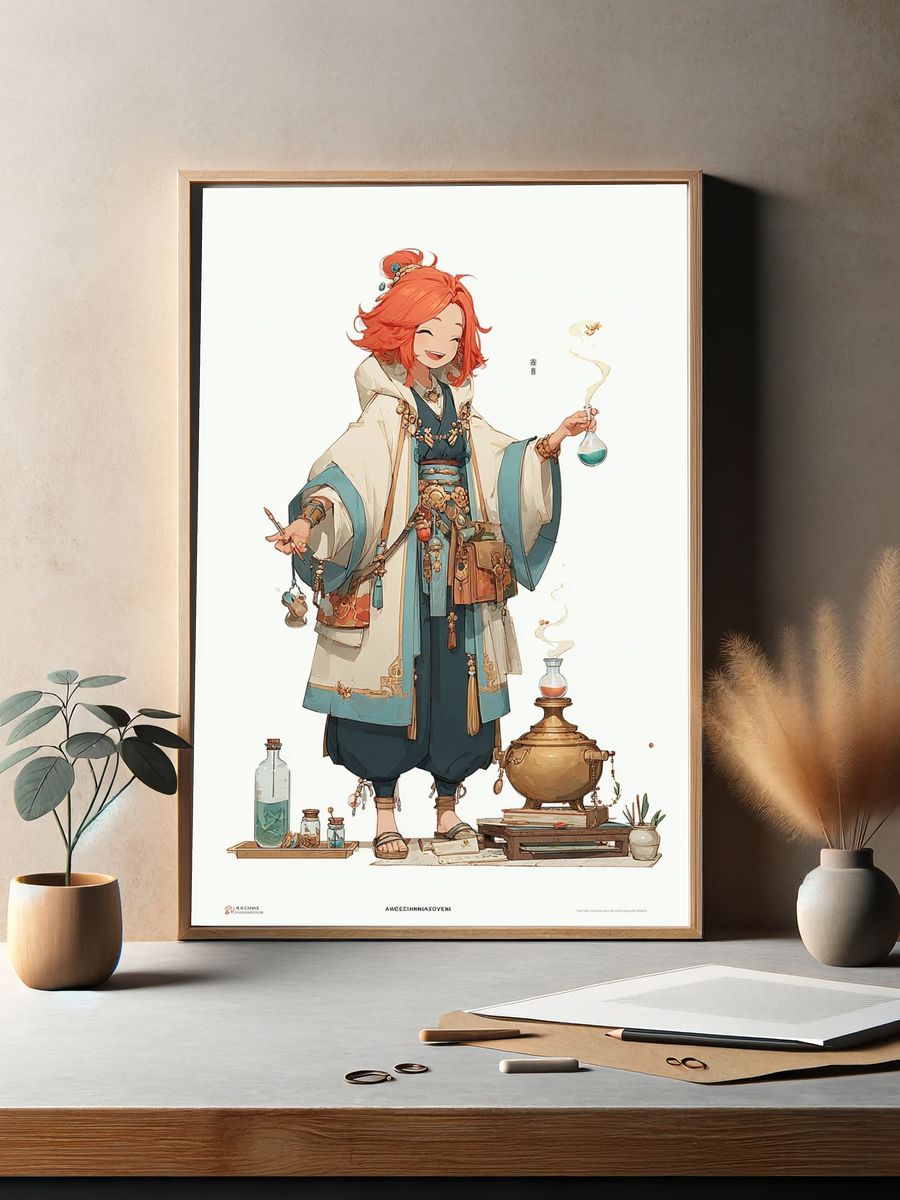 Charming Alchemist — Anime Print. — room view 2
