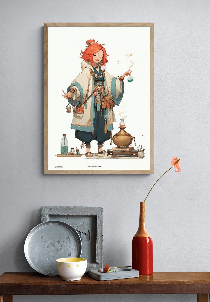 Charming Alchemist — Anime Print. — room view 3