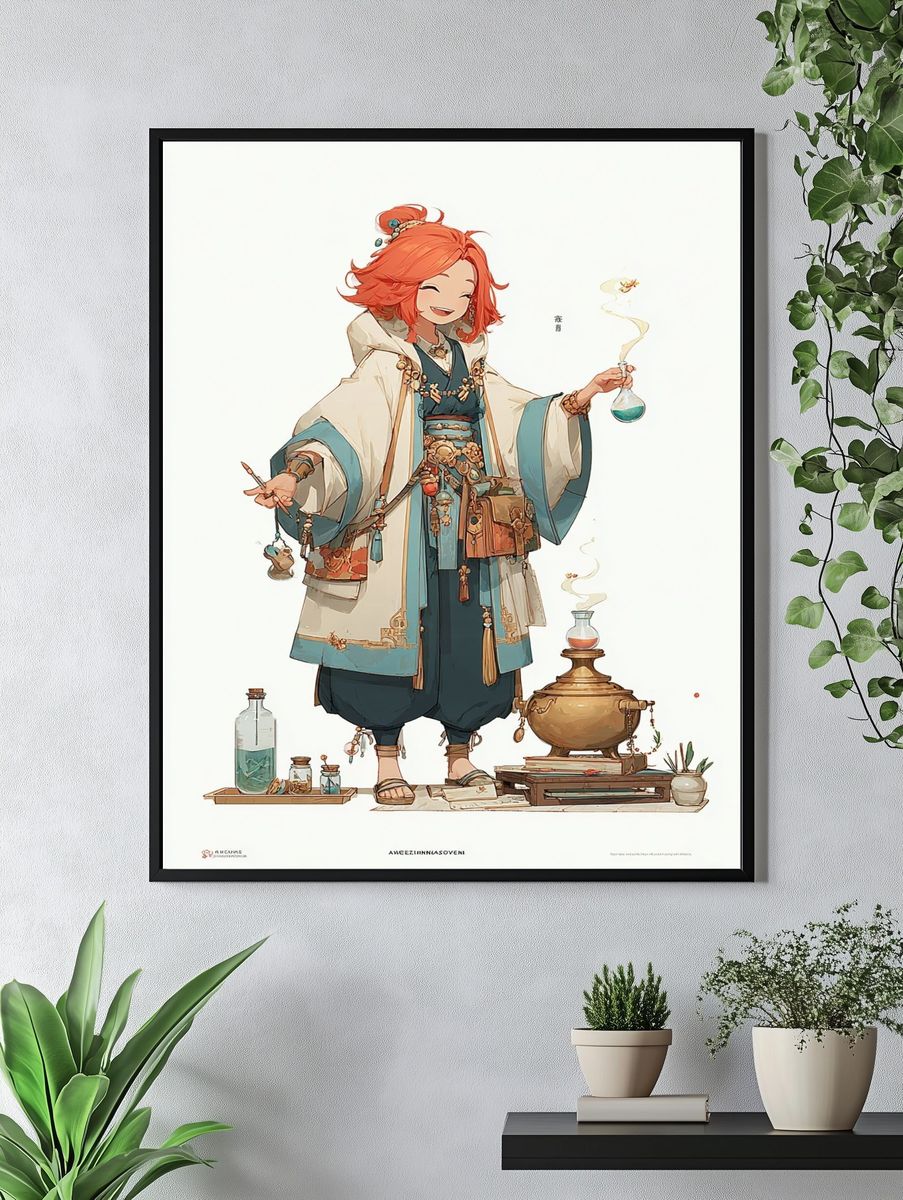 Charming Alchemist — Anime Print. — room view 4