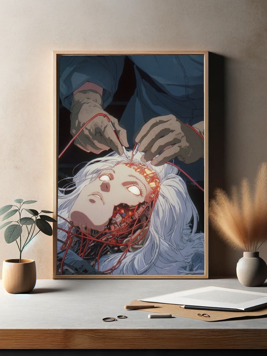 Cyborg Surgery — Anime Print. — room view 2