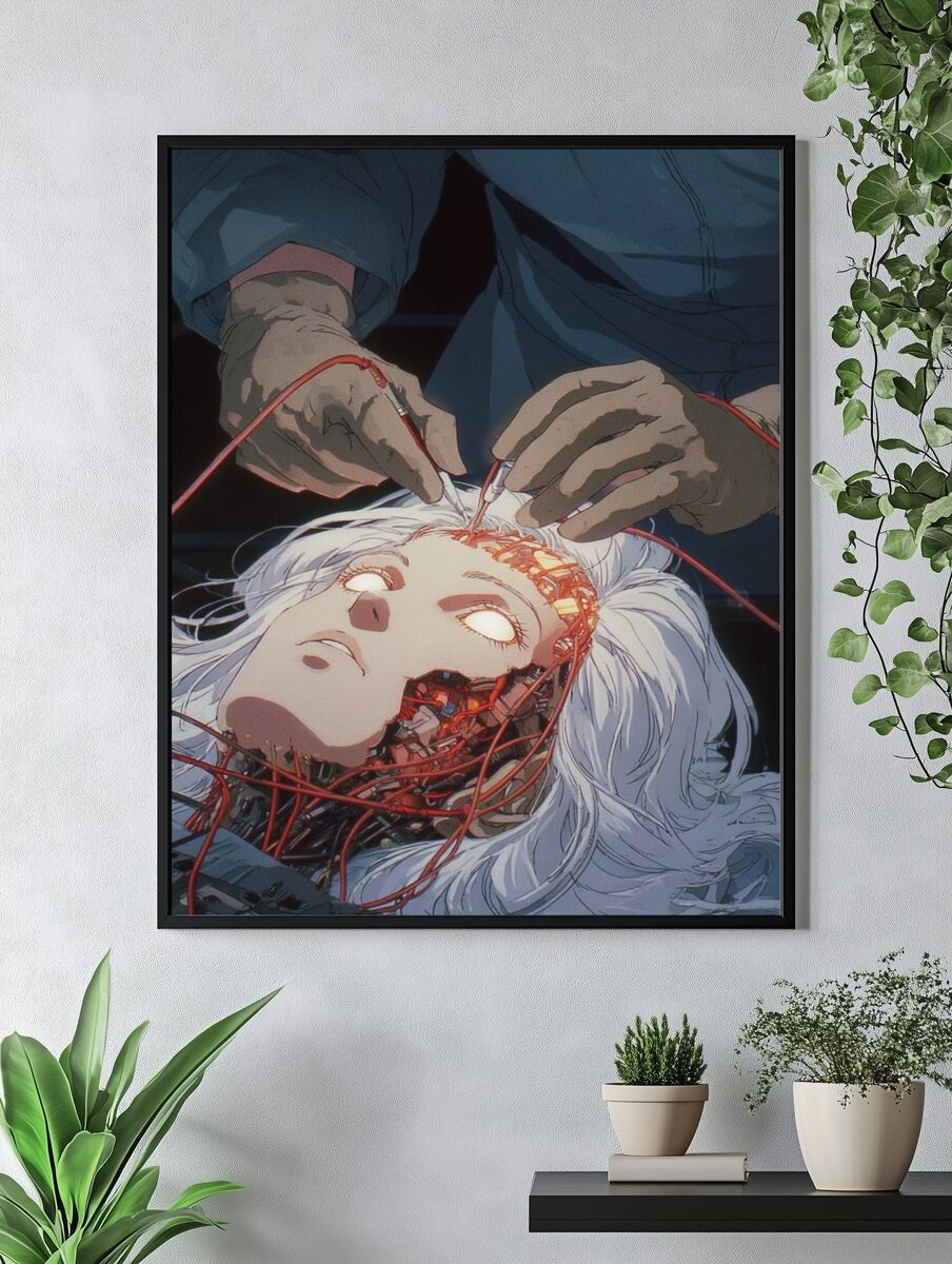 Cyborg Surgery — Anime Print. — room view 4