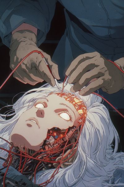 Cyborg Surgery — Anime Print. poster