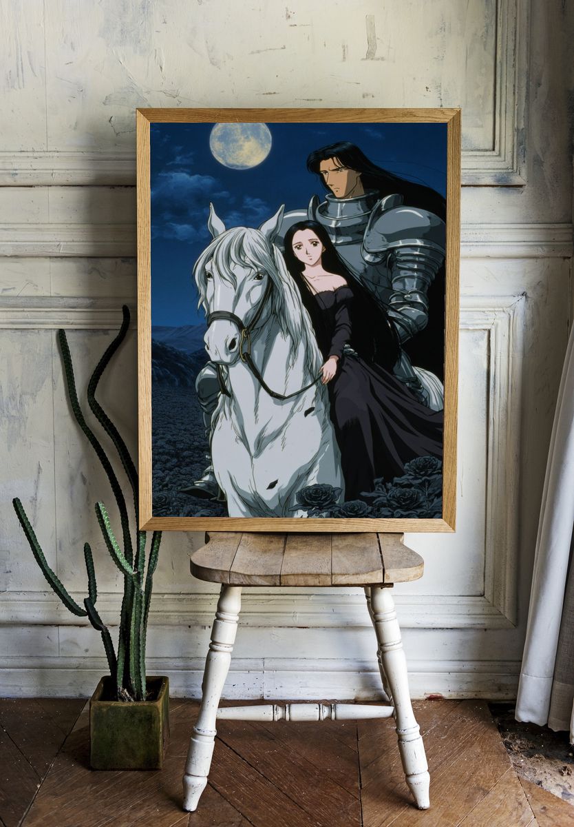 Moonlit Romance — Anime Print room preview