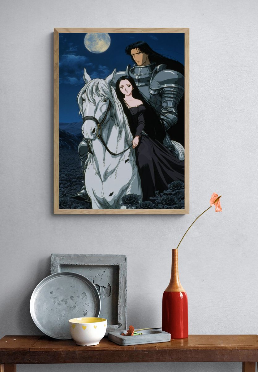 Moonlit Romance — Anime Print. — room view 3