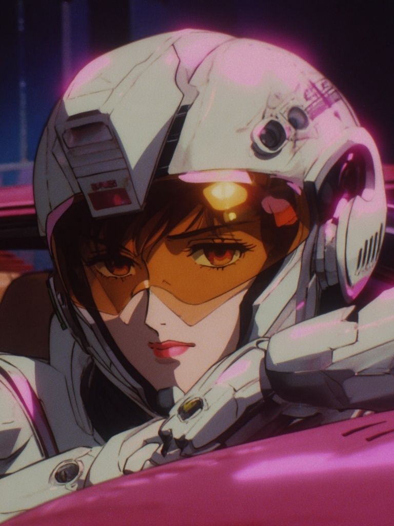 Futuristic Anime Character — Aesthetic Print. poster — anime art