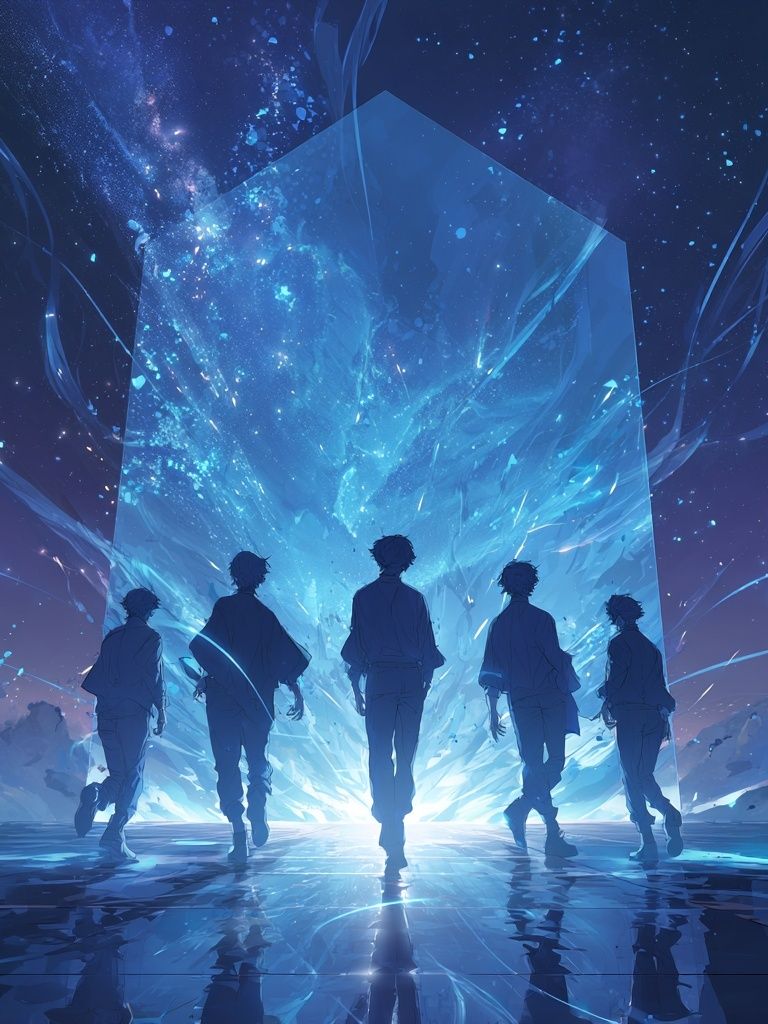 Cosmic Journey — Anime Art Print. poster — anime art