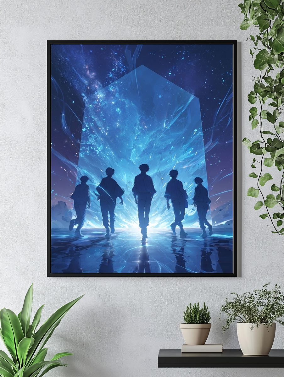 Cosmic Journey — Anime Art Print. — room view 4