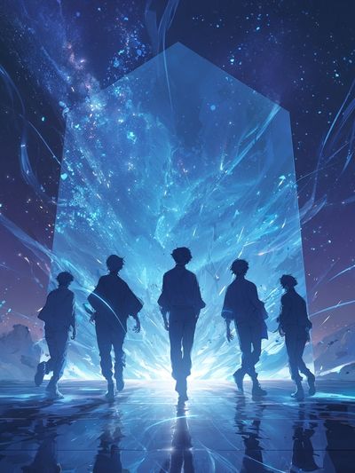 Cosmic Journey — Anime Art Print.