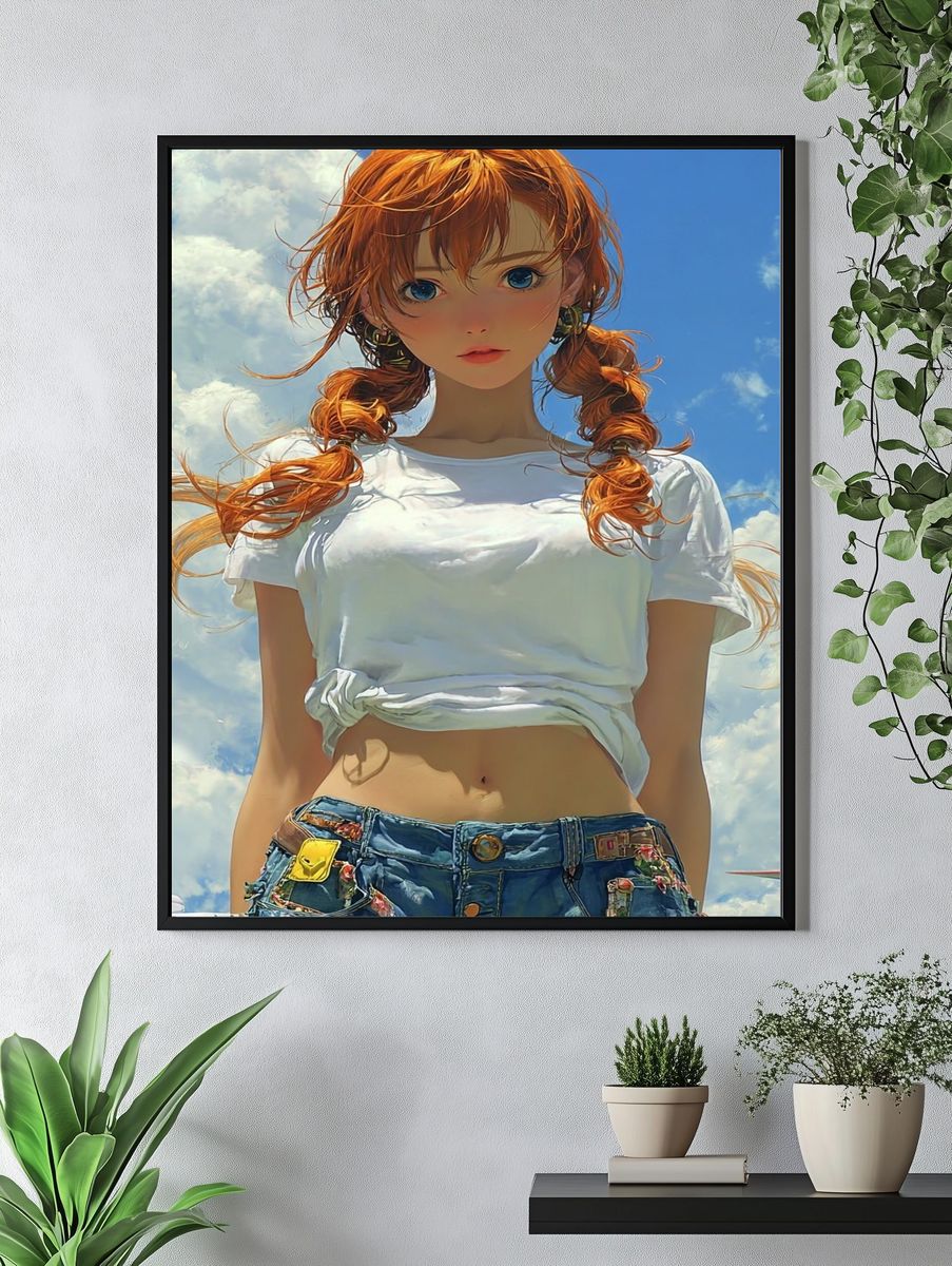 Summer Vibes — Anime Art Print. — room view 4