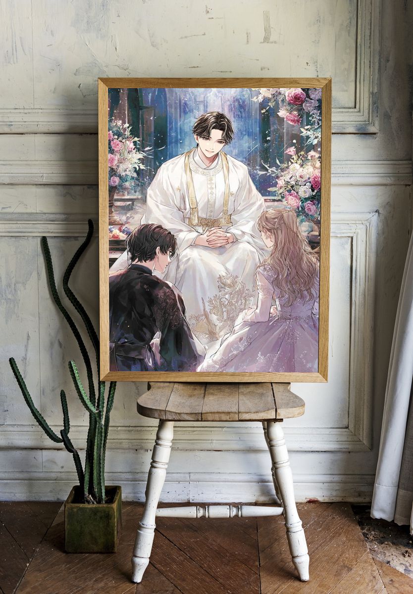 Royal Wedding Ceremony — Anime Print. — room view 1