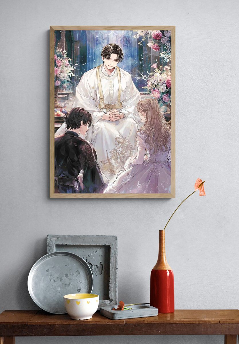 Royal Wedding Ceremony — Anime Print. — room view 3