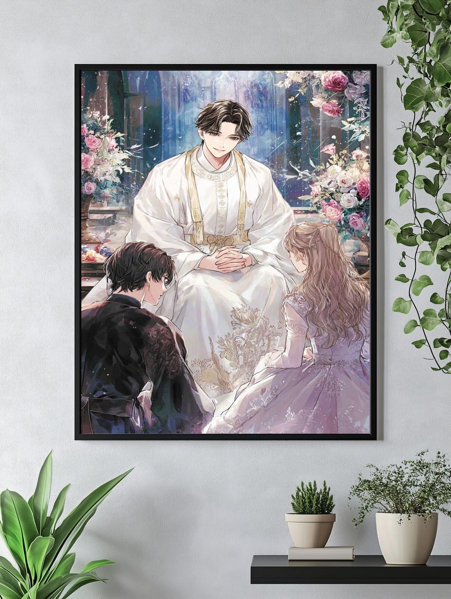 Royal Wedding Ceremony — Anime Print. — room view 4