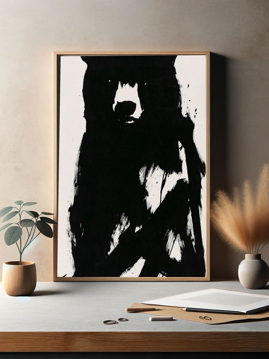 Black Bear Ink Poster. — room view 2