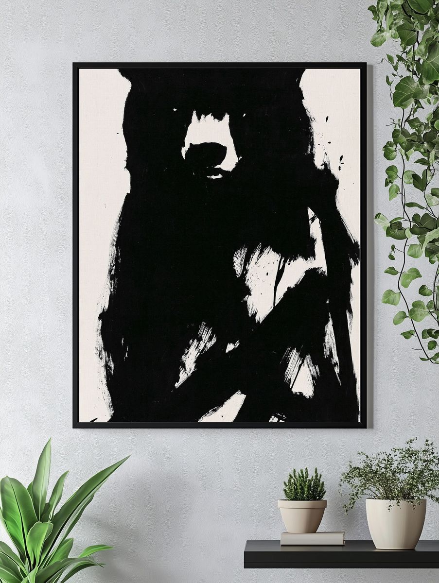 Black Bear Ink Poster. — room view 4