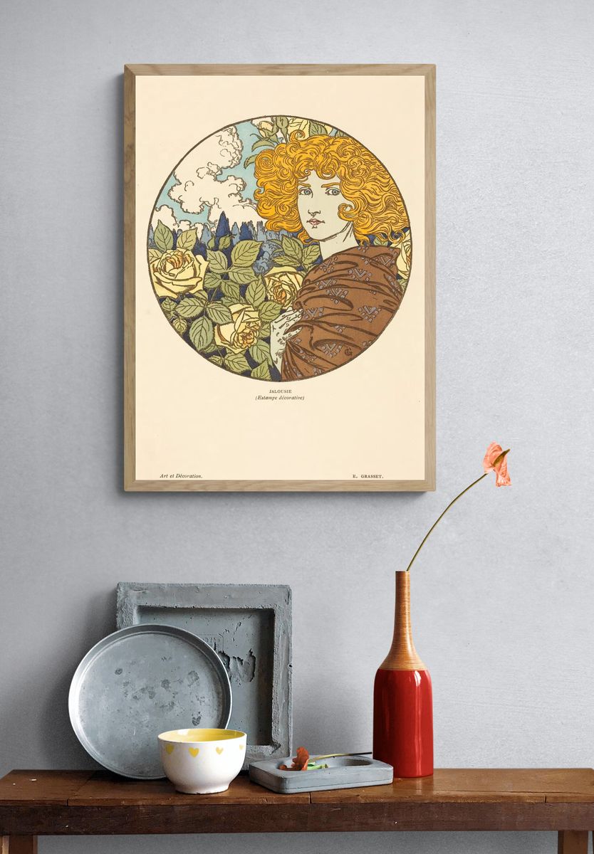 Jalousie — Art Nouveau Print. — room view 3