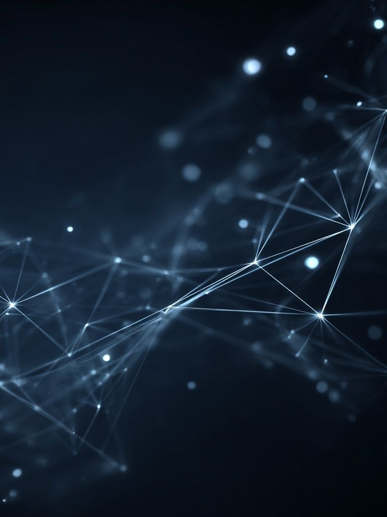 Abstract Network Connections Poster. poster detail