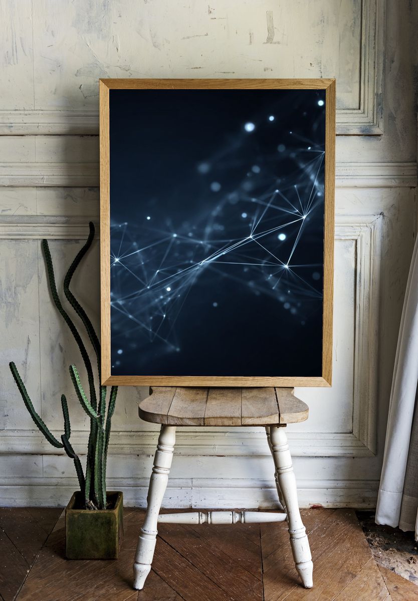 Abstract Network Connections Poster. — room view 1