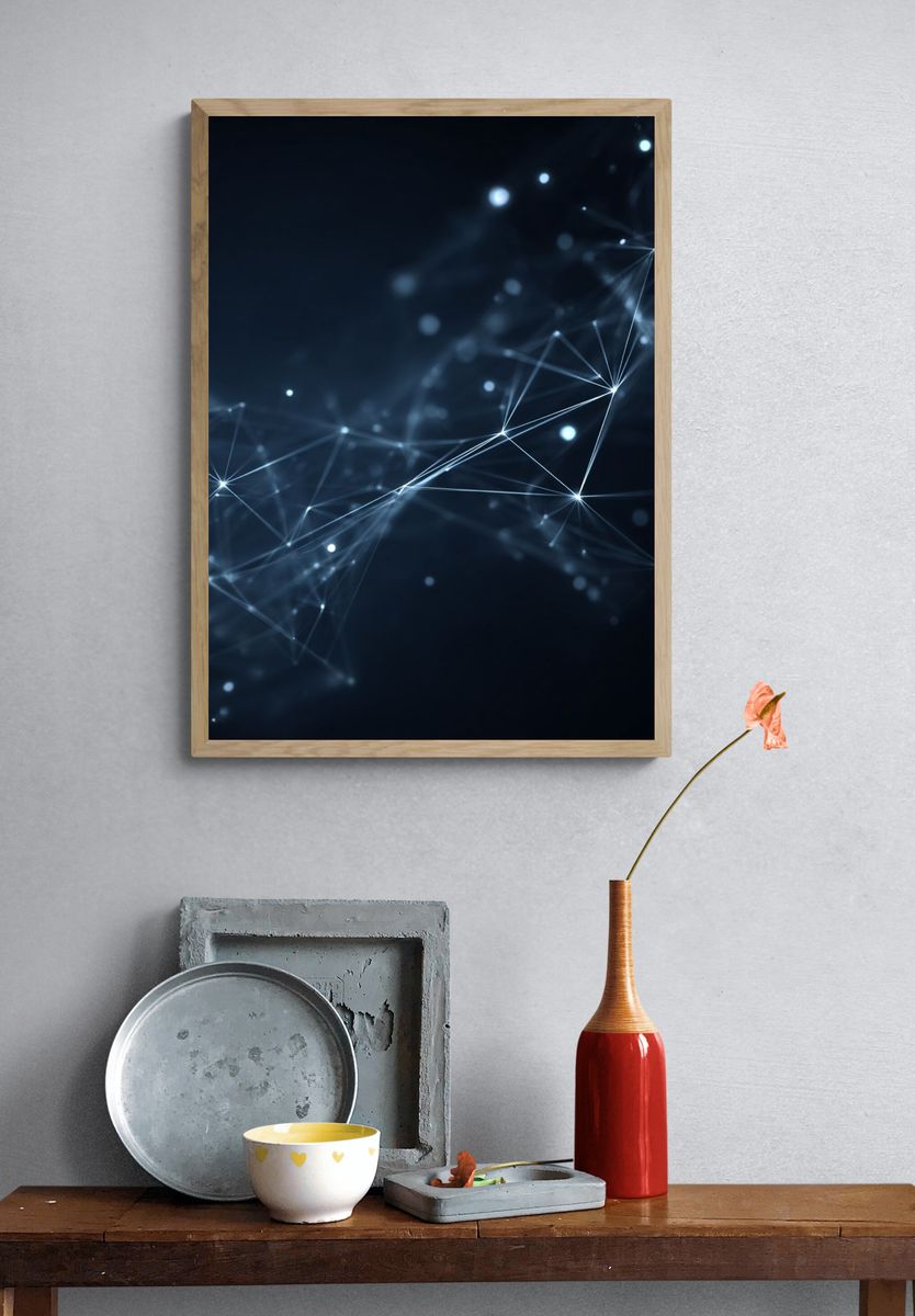 Abstract Network Connections Poster. — room view 3