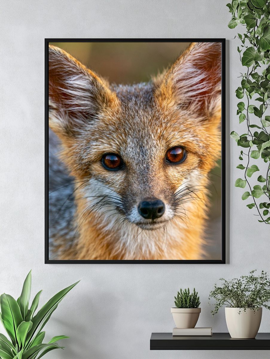 Red Fox Portrait Photography Poster. — room view 4
