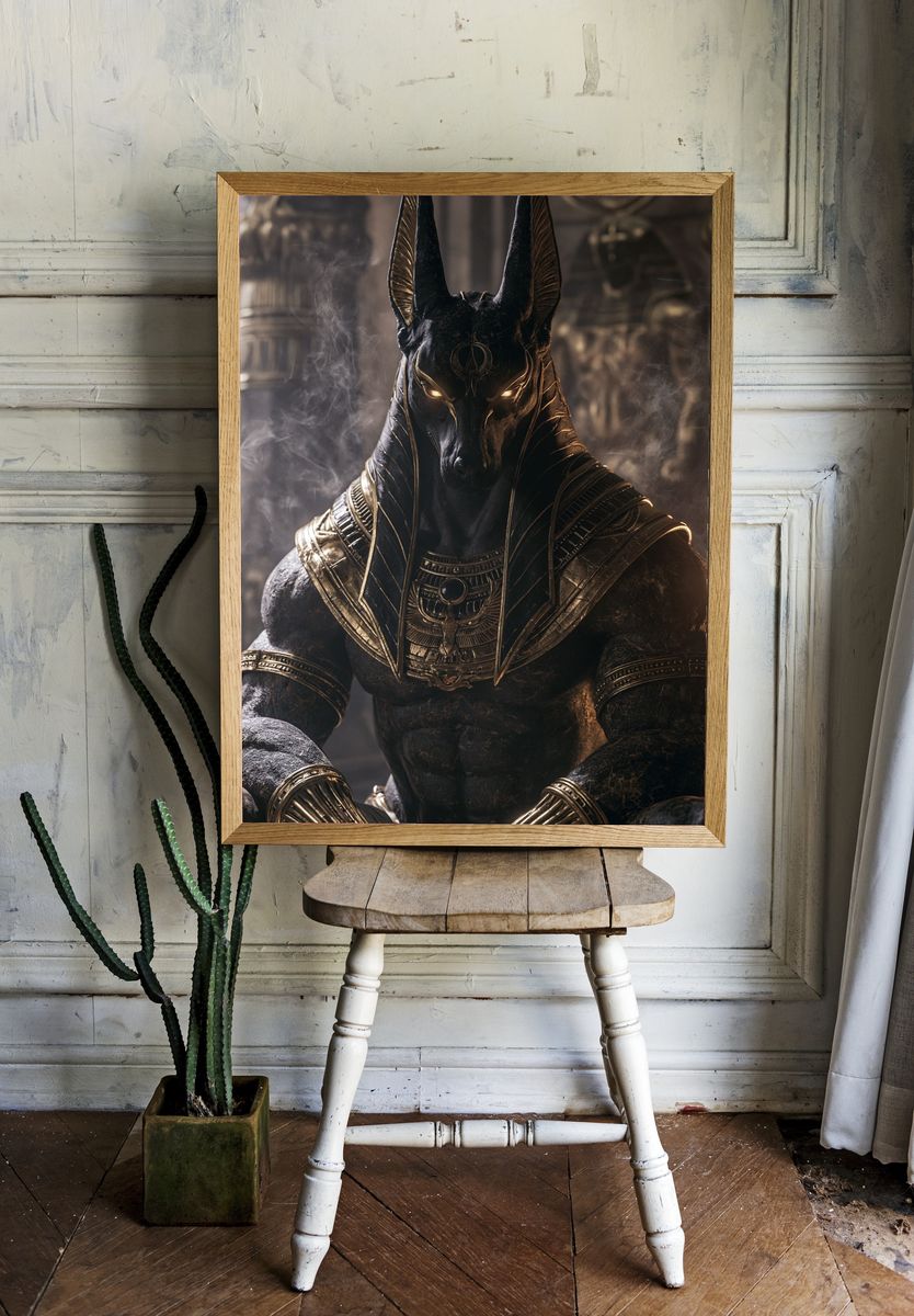 Anubis Egyptian Mythology Poster. room preview
