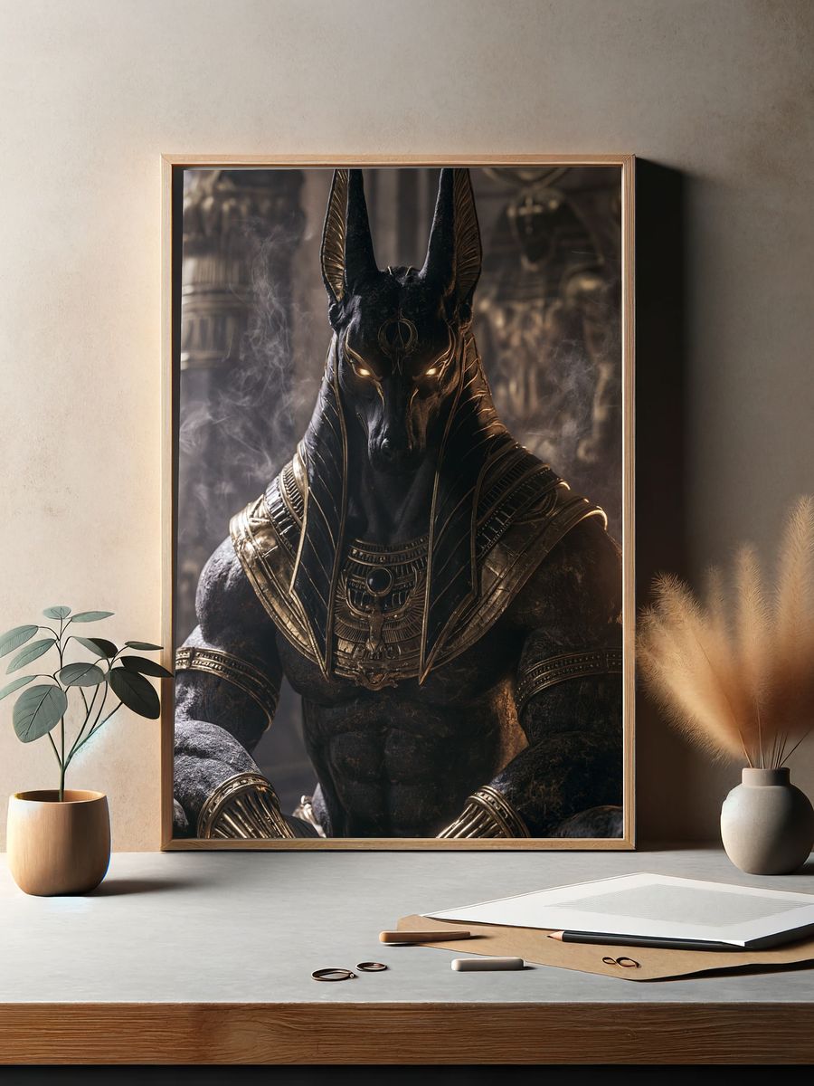 Anubis Egyptian Mythology Poster. — room view 2